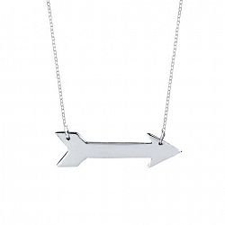 Unbrand Sterling Silver Arrow Necklace