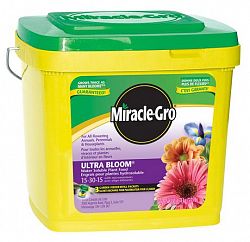 Miracle-Gro Water Soluble Ultra Bloom Plant Food 15-30-15 Pail Yellow
