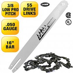 Laser 16" Bar And Chain 3/8Lp-050 55 Drive Links