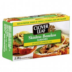 Clover Leaf Skinless Boneless Sardines In Sunflower Oil