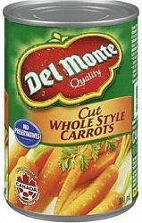 Del Monte Cut Whole Style Carrots