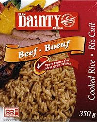 Dainty Foods Dainty Cooked Rice - Beef Flavour