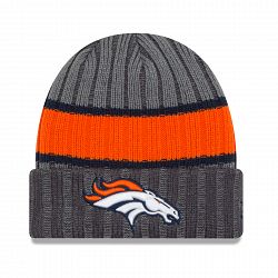 Denver Broncos New Era NFL Graphite Stripe Chiller Cuff Knit Hat