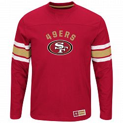 San Francisco 49ers 2016 Power Hit Long Sleeve NFL T-Shirt With Felt Applique