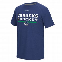 Vancouver Canucks Authentic Center Ice Locker Room Supremium T-Shirt (Heather Royal)