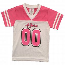 San Francisco 49ers Girls NFL Team Apparel Toddler Fan Football Jersey
