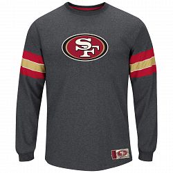 San Francisco 49ers Team Spotlight III Long Sleeve NFL T-Shirt With Felt Applique