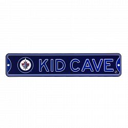 Winnipeg Jets KID CAVE Authentic Steel Street Sign