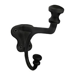 Double Hall Hook - Wrought Iron