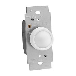 Trimatron push on/off incandescent rotary dimmer
