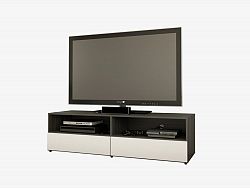 Allure 60-inch TV Stand with 2 open spaces, 2 drawers from Nexera