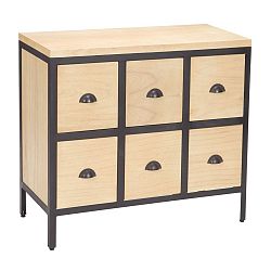 Chest 6 Drawers With Iron Frames