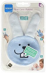 MAM Oral Care Rabbit Teething Cloth 0+ Month BLUE by MAM