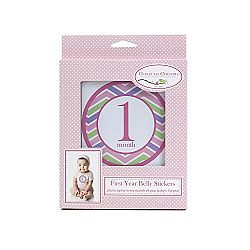 Child to Cherish Monthly Belly Stickers, Pink