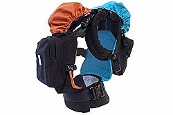 TwinGo Original Baby Carrier- Separates to 2 Single Carriers. Compact, Comfortable, 100% Cotton, and Adjustable. For Men, Women, Twins and Children Between 10-lbs and 45 lbs. (Black, Orange, Blue)