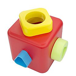 Kids Preferred Bioserie Development Toy, Shape Sorting and Stacking Cube