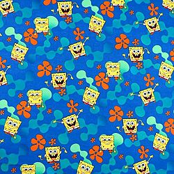 SheetWorld Fitted Sheet (Fits BabyBjorn Travel Crib Light) - Sponge Bob - Made In USA - 24 inches x 42 inches (61 cm x 106.7 cm)