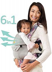 SIX-Position, 360° Ergonomic Baby & Child Carrier by LILLEbaby - The COMPLETE Airflow (Fall in Fern)