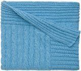 Elegant Baby Cable Blanket- Blueberry