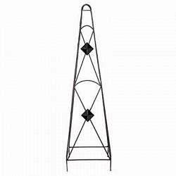 45-inch x 12-inch x 12-inch Diamond Obelisk in Black