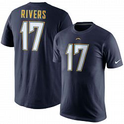 Los Angeles Chargers Philip Rivers NFL Player Pride Name and Number T-Shirt