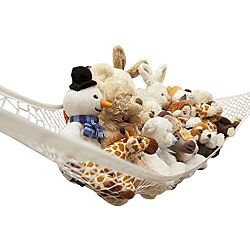 GudeHome Larger Hammock for Soft Toy Keep Baby Kids Bedroom Tidy Mesh Storage Idea for Nursery Play Can be Uesed as a Corner Hammock - Dimensions 31"x24"x24"