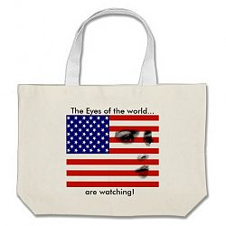 Eyes of the World are watching tote bag