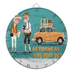 As Young As You Feel Day - Appreciation Day Dartboard With Darts
