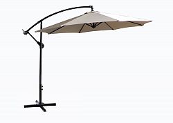 10 Feet Offset Umbrella w/X Base - Taupe