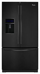 24.7 cu. ft. French Door Refrigerator with MicroEdge Shelves in Black