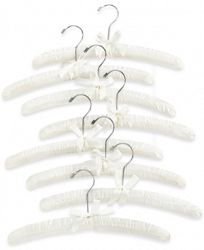 Whitmor Set of 8 Bone Satin Padded Clothes Hangers