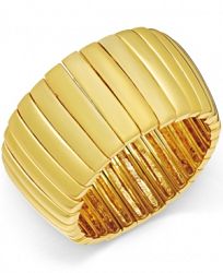 Abs by Allen Schwartz Gold-Tone Bar Stretch Bracelet