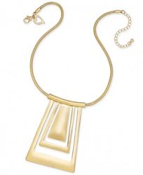 Thalia Sodi Gold-Tone Geometric Collar Pendant Necklace, Created for Macy's