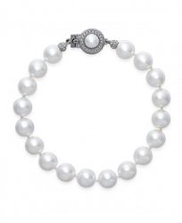 Eliot Danori Silver-Tone Imitation Pearl Bracelet, Created for Macy's
