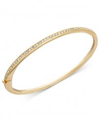 Eliot Danori Gold-Tone Thin Crystal Bangle Bracelet, Created for Macy's