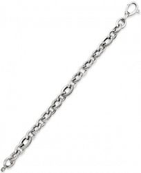 Diamond Link Bracelet (5/8 ct. t. w. ) in Sterling Silver