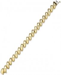 Large San Marco Chain Bracelet in 14k Gold