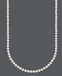 Belle de Mer Pearl Necklace, 36" 14k Gold A+ Cultured Freshwater Pearl Strand (7-1/2-8mm)