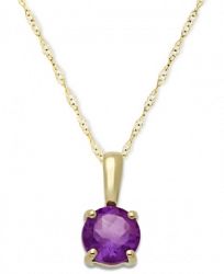Amethyst Pendant Necklace in 14k Gold (5/8 ct. t. w. )