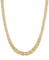 Graduated Byzantine Necklace in 14k Gold