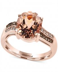 Effy Final Call Morganite (3-1/10 ct. t. w. ) and Diamond Accent Ring in 14k Rose Gold