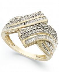 Wrapped in Love Diamond Twist Ring in 10k Gold (1/2 ct. t. w. ), Created for Macy's