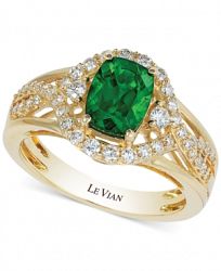 Le Vian Chrome Diopside (1-1/3 ct. t. w. ) and Diamond (3/8 ct. t. w. ) Ring in 14k Gold