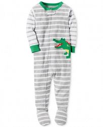 Carter's 1-Pc. Striped Alligator Footed Pajamas, Baby Boys (0-24 months)