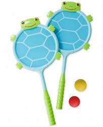Melissa & Doug Kids' Dilly Dally Turtle Racquet & Ball Set