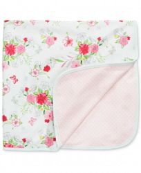 First Impressions Baby Girls Flowers & Dots Blanket, Created for Macy's