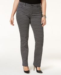 Charter Club Plus Size Printed Skinny Jeans, Created for Macy's