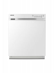 24-inch Built-In Dishwasher with Stainless Steel Tub in White