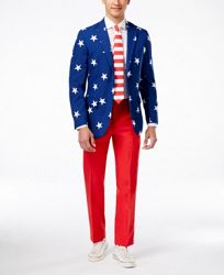 OppoSuits Stars & Stripes Slim-Fit Suit & Tie