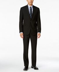 Kenneth Cole Reaction Men's Slim-Fit Black Stripe Suit